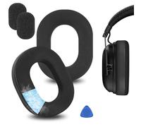 Geekria Coussinets de rechange en gel rafraîchissant pour casque Razer BlackShark V3 Pro (ne convient pas aux casques BlackShark V3 Wireless/V3X) - Pièces de rechange (noir)