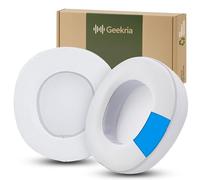 Geekria Coussinets de rechange en gel rafraîchissant pour casque SteelSeries Arctis Nova Pro Wired/Nova1/1P/1X/Nova3/3P/3X/Nova4/4P/Nova5/5P/5X/Nova7/7P/7X (blanc/gris)