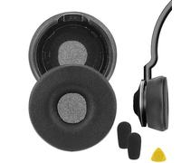 Geekria Coussinets de rechange pour casque Jabra Engage 55/65/75 (version mono), pièces de rechange (ne conviennent pas aux écouteurs Engage 50, Engage 55/65/75 version stéréo) (noir)