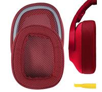Geekria Coussinets de rechange pour casque Logitech G433 G233 G Pro Rouge