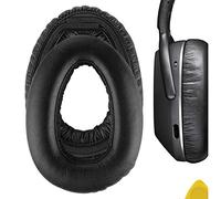 Geekria Coussinets de rechange pour casque Sennheiser PXC480, PXC550, PXC550-II, MB660 UC, MB 660 MC, pièces de rechange avec guide vidéo (noir)