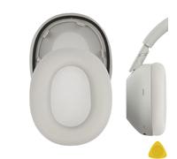 Geekria Coussinets de rechange pour casque Sony WH-1000XM6 sans fil avec suppression du bruit - Pièces de rechange (argent platine)