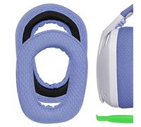 Geekria Coussinets d'oreille de rechange confortables en maille pour casque Logitech G435, coussinets d'oreille, pièces de réparation (bleu)