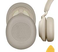 Geekria Coussinets d'oreille de Rechange QuickFit pour Casques sans Fil Supra-Auriculaires Jabra Evolve2 65 (65MS 65UC USB)/Evolve2 40 (40UC 40MS USB)/Elite 45h, pièces de Rechange (Or)