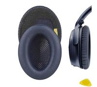 Geekria Coussinets d'oreille QuickFit pour Bose QC45, QC35, QC35 ii, QC35 ii Gaming, QC15 QC25, AE2, AE2i, AE2w, SoundTrue, SoundLink AE, QCSE, pièces de rechange Quietcomfort (bleu nuit)