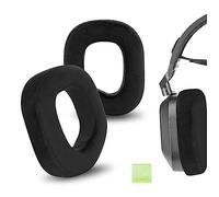 Geekria Coussins d’Oreille de Remplacement en Velours Confort pour Corsair HS80 Max/ HS80 USB Filaire/ HS80 RGB sans Fil, Coussinets (Noir)