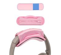 Geekria Couvre-Bandeau Court de Remplacement médium avec Fixation Auto-agrippante + Set de Coussinets à Gel rafraîchissant, Compatible avec Skullcandy, Bose, JBL, Sony (Pink)