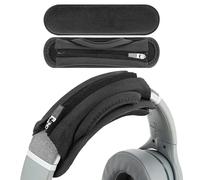 Geekria Couvre-Casque Court de Rechange à Fixation Velcro + Set de Coussinets en Velours, Compatible avec Skullcandy, Bose, JBL, Sony, Installation DIY (Noir)