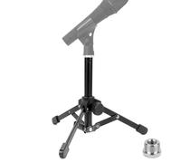 Geekria Creators Pied de microphone de table avec pieds antidérapants pliables, compatible avec Behringer XM8500, C-1, CAD Audio GXL2200, U49, Marantz Pro MPM-1000, Nady SCM-1000