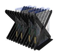 Geekria Disques Boîte de Rangement Rack Tour, Pliable PS5 Jeux Carte Disque Support de Stockage Support Disques Support Compatible avec PS4/PS5/Nintendo Switch/Xbox Series/Xbox Noe/CD/DVD/Film Disques