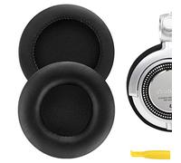 Geekria Earpad for Technics RP-DH1200 DJ, MDR-V700, Z700, V700DJ, ATH-T2, ATH-PRO700 Headphones Replacement Ear Pad/Ear Cushion/Ear Cover/Earpads Repair Parts (Black Leather)
