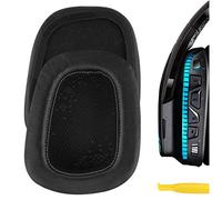 Geekria Earpad Replacement for Logitech G633 G933 Headphone Headset Ear Pad Ear Cushion Ear Cups Ear Cover Earpads Repair Parts (Protein Leather)