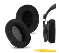 Geekria Earpads Replacement for M50 M50X M50S M50cwh M45 M30 M35 M20 Headphones Ear Pad Ear Cushion Ear Cups Ear Cover Repair Parts (Black, Imitation Buckskin Suede)