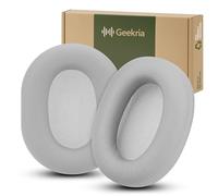 Geekria Elite Coussinets d’Oreille en Peau de Mouton de Remplacement pour Sony WH-1000XM6, pièces de réparation (Argent)