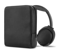 Geekria Elite Pochette pour casque d'écoute, coque souple, sac de transport de voyage avec rangement de câbles, compatible avec Bose QC Ultra II, JBL Tour ONE M3, B&O Beoplay H95 (noir)