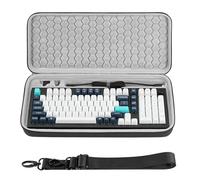 GEEKRIA Étui à 96 % avec clavier, compatible avec Keychron Q5 HE/Q5 Max/Q5 Pro, EPOMAKER Galaxy100 / TH99, Aula S98 Pro/F99 PRO, RK Royal KLUDGE S98, sac de transport rigide (gris foncé)