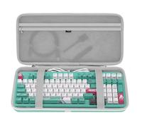 Geekria Étui avec clavier, compatible avec ASUS TUF Gaming K3 Gen II, étui de transport rigide de voyage (bleu céruléen)