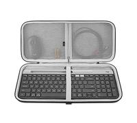 Geekria Étui de Protection Rigide pour Clavier, Compatible avec Logitech MK470 Slim Wireless Keyboard and Mouse Combo, Logitech MK470 / K585 / K580 (Gris foncé)
