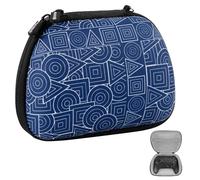 GEEKRIA Étui de Rangement Compatible avec 8BitDo Pro 2, Ultimate, 2C, Manette sans Fil Dual Sense 2.4G, Housse de Protection de Jeu, Sac de Voyage Portable (Bleu)