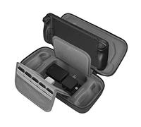 GEEKRIA Étui de Transport Compatible avec Steam Deck, étui de Transport Rigide avec Poche Compatible avec Les Accessoires Steam Deck et Sac de Rangement pour Chargeur d'origine (Noir)