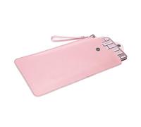 Geekria Étui de transport de rechange pour clavier Logitech MX Keys Mini, étui de protection en cuir végétalien, housse de clavier de voyage (rose)