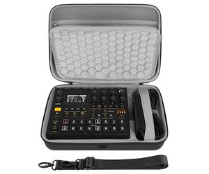 GEEKRIA Étui de transport pour interface audio, compatible avec Elektron Digitakt II/Digitone II/Syntakt 12/Analog Heat MKII/Sac de voyage rigide (gris foncé)