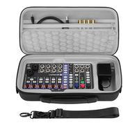 GEEKRIA Étui de transport pour interface audio, compatible avec la table de mixage numérique Zoom LiveTrak L6/L6, sac de voyage portable en EVA à coque rigide (gris foncé)