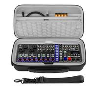 GEEKRIA Étui de transport pour interface audio, compatible avec la table de mixage numérique Zoom LiveTrak L6max / L6max, sac de voyage portable en EVA à coque rigide (gris foncé)