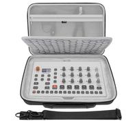 GEEKRIA Étui de transport pour interface audio, compatible avec les modèles Elektron et modèles de cycles, sac de voyage portable en EVA à coque rigide (gris foncé)