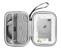 GEEKRIA Étui de transport pour interface audio, compatible avec Teenage Engineering TP-7, sac de voyage portable en EVA à coque rigide (gris foncé)