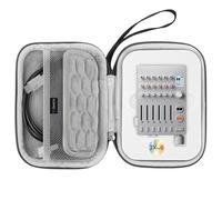 GEEKRIA Étui de transport pour interface audio, compatible avec Teenage Engineering TX-6, EVA Hard Shell Portable Travel Bag (gris foncé)