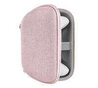 GEEKRIA Étui de Transport pour manettes Xbox Series X/S et Xbox One, Housse de Transport Rigide avec Protection pour Manette, Rangement pour câbles et Sangle de Maintien (Rose)