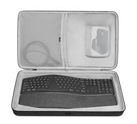 Geekria Étui de transport rigide avec clavier ergonomique sans fil Logitech ERGO K860 et souris MX Master 3S (gris foncé)