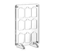 GEEKRIA Étui pour Cartes de Jeu Compatible Nintendo Switch 9 Porte-emplacements pour Cartouches Vitrine de Protection Antichoc Étui pour Cartes de Jeu Acrylique Transparent Boîte de Rangement