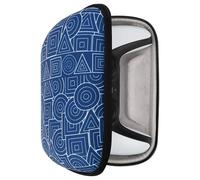 GEEKRIA Étui pour Manette de Jeu Compatible avec Sony PlayStation 5 DualSense, PS4 DualShock 4, PS3 Dualshock 3, Accessoires de Rangement, Sac de Transport (Bleu)