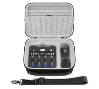 Geekria Étui Rigide de Voyage Compatible avec Zoom PodTrak P4next, Sac pour mélangeur Audio (Gris foncé)