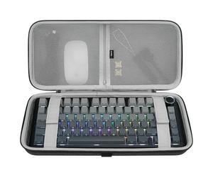 Geekria Étui Rigide pour Clavier Gaming 75% 84 Touches, Sac de Transport, Compatible avec Keychron K2 / K2 HE, Logitech Pop Keys/MX Mechanical Mini, Aula F75 Pro / F75 75%