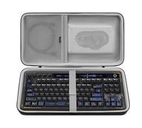 GEEKRIA Étui Rigide TKL pour Clavier, Compatible avec 8BitDo Retro 87, RK Royal KLUDGE M87, Keychron V3 Max TKL, Sac de Transport pour Combo Clavier de Jeu à 87 Touches et Souris (Gris foncé)