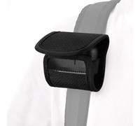 Geekria Étui souple compatible avec écouteurs Bose Soundcore JBL - Convient pour les voyages, l'alpinisme, lavable, avec fermeture Velcro, peut être attaché à la bandoulière ou au sac à dos (noir)