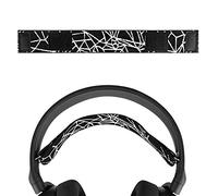 Geekria Flex Fabric Headband Pad Replacement for SteelSeries Arctis 5, Arctis 3 Headphone Replacement Headband/Headband Cushion/Replacement Pad Repair Parts (Dark + White)