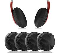GEEKRIA Flex Housse pour écouteurs en Tissu Extensible et Lavable. Convient pour Les écouteurs Intra-Auriculaires de 8,9 à 11,4 cm, idéal pour la Gym, l'entraînement (Noir-Rouge)
