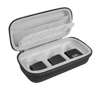 Geekria for Creators - Étui de transport rigide pour microphone compatible avec Rode Wireless GO Gen 3 III, GO 2, GO, PRO, ME, étui de transport compact pour micro, avec rangement pour câbles