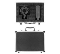 Geekria for Creators - Étui de transport rigide pour microphone, sac de protection de voyage compatible avec Audio-Technica AT2005USB, ATR2100x-USB, AT2020, FIFINE K036, K025, Shure SM57 (noir)