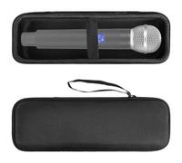 Geekria for Creators Étui pour microphone, étui de transport pour micro, sac de protection de voyage compatible avec CAD WX50, WX200, Dolphin MCX10, MCX20, Gemini Sound GMU-M100 (noir)