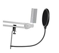 Geekria for Creators Filtre Anti-Pop pour Micro Compatible avec Razer Seiren X, Mini,Emote Proscreen Filtre de Microphone avec Bras stabilisateur en métal, Masque Anti-Pop avec Pince en C (Taille L)