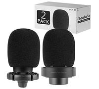 GEEKRIA for Creators Lot de 2 housses de protection en mousse anti-pop pour microphone FIFINE AmpliGame A6, A6V, A6T, A8 (noir / lot de 2)