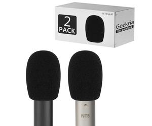 Geekria for Creators Lot de 2 housses en mousse anti-pop pour microphone RODE M5, NT5, NT6, NT55 Noir