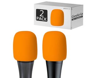 Geekria for Creators Lot de 2 housses en mousse anti-pop pour microphone Sennheiser E 935, E 945, E 835, E 845-S Orange, HTZ13-12