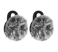 Geekria for Creators Lot de 2 pare-brises en fourrure pour Lark M2S, compatible avec le micro sans fil Hollyland Lark M2S, micro DeadCat, protection contre le vent, pare-brise, réduction du bruit du