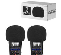 Geekria for Creators Lot de 2 pare-brises en mousse compatibles avec ZOOM H1 Essential Handy Recorder, housse de protection contre le vent, filtre en mousse éponge, enregistreur numérique portable